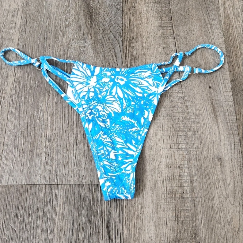 New!Frankie's Bikinis Hazel Floral Underwire Bikini Top with‎ Matching Bo…